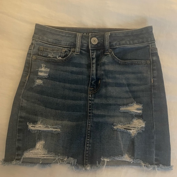 American Eagle Outfitters Blue Mini Pencil Skirt Casual - Picture 1 of 4